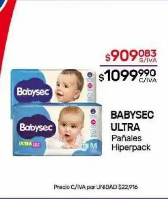 Nini Mayorista Babysec ultra pañales hiperpack oferta