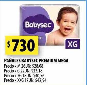 Punto Mayorista Pañales babysec premium mega oferta