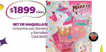 Diarco Set de maquillaje unicornio con sombra y esmaltes oferta