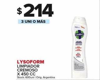 Carrefour Maxi Lysoform limpiador cremoso oferta