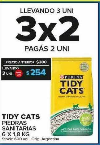 Carrefour Maxi Tidy cats piedras sanitarias oferta