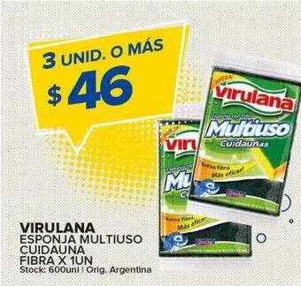 Carrefour Maxi Virulana esponja multiuso cuidauna fibra oferta