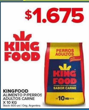 Carrefour Maxi Kingfood alimento p perros adultos carne oferta