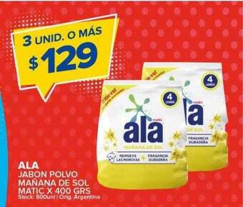 Carrefour Maxi Ala jabon polvo mañana de sol matic oferta