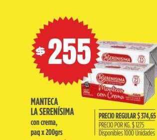 Supermercados Vea Manteca la serenísima oferta