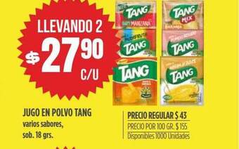 Supermercados Vea Jugo en polvo tang oferta