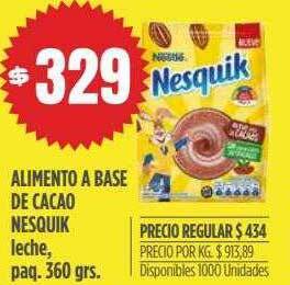 Supermercados Vea Alimento a base de cacao nesquik oferta
