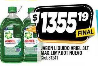 Supermercados Yaguar Jabon liquido ariel oferta