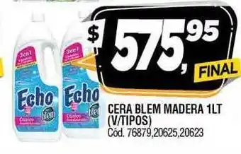 Supermercados Yaguar Cera blem madera oferta