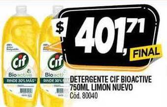 Supermercados Yaguar Detergente cif bioactive oferta