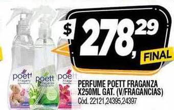 Supermercados Yaguar Perfume poett fraganza oferta