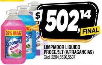 Supermercados Yaguar Limpiador liquido proce oferta