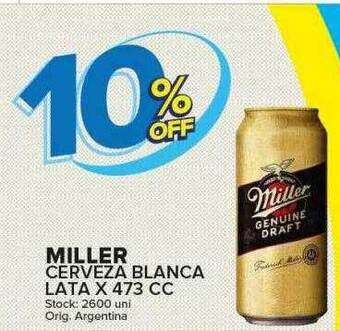 Carrefour Maxi Miller cerveza blanca oferta