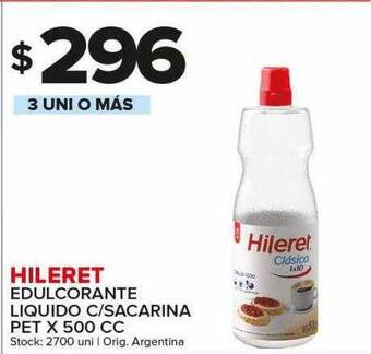 Carrefour Maxi Hileret edulcorante liquido c sacarina pet oferta