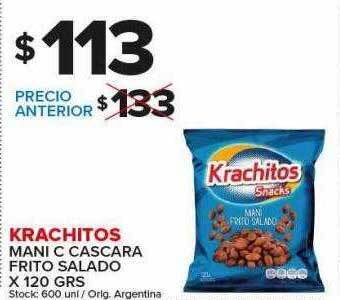 Carrefour Maxi Krachitos mani c cascara frito salado oferta