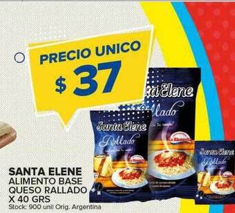Carrefour Maxi Santa elene alimento base queso rallado oferta