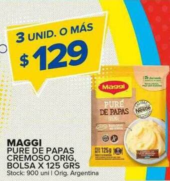 Carrefour Maxi Maggi pure de papas cremoso orig oferta