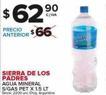 Carrefour Maxi Sierra de los padres agua mineral s gas oferta