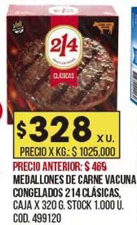 Coto Medallones de carne vacuna congelados 214 clásicas oferta