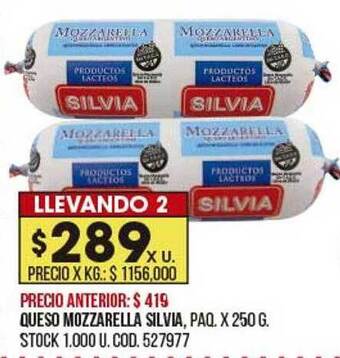 Coto Queso mozzarella silvia oferta