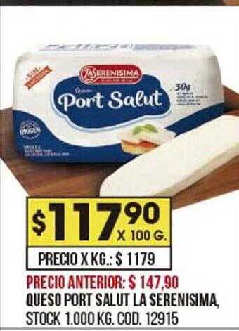 Coto Queso port salut la serenisima oferta
