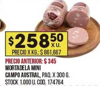Coto Mortadela mini campo austral oferta