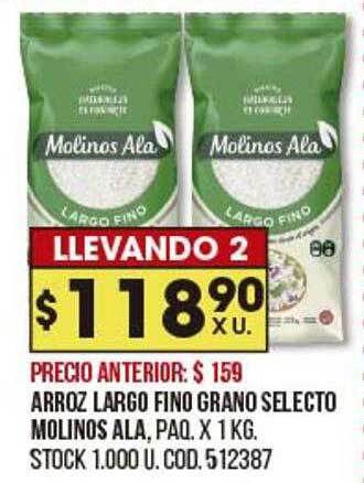 Coto Arroz largo fino grano selecto molinos ala oferta