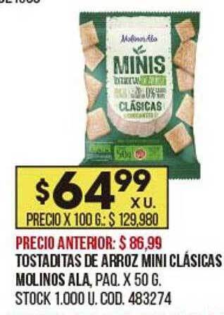 Coto Tostaditas de arroz mini clásicas molinos ala oferta