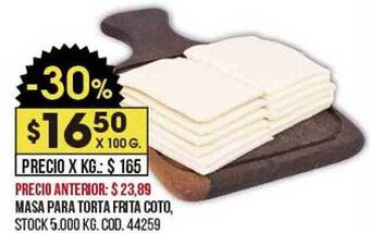 Coto Masa para torta frita coto oferta