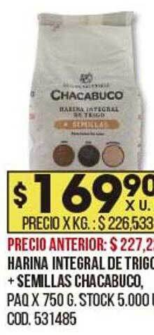 Coto Harina integral de trigo + semillas chacabuco oferta