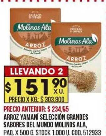 Coto Arroz yamaní selección grandes sabores del mundo molinos ala oferta