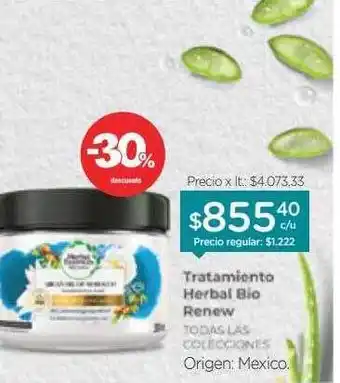 Farmacity Tratamiento herbal bio renew -30% descuento oferta