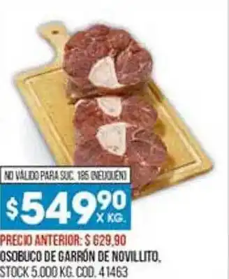 Coto Osobuco de garrón de novillito oferta