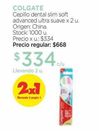 Farmacity Colgate cepillo dental slim soft advanced ultra suave oferta