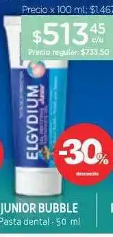 Farmacity Junior bubble pasta dental -30% descuento oferta