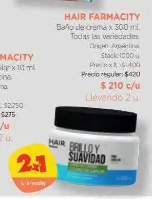Farmacity Hair farmacity baño de crema oferta