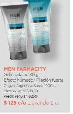Farmacity Men farmacity gel capilar oferta