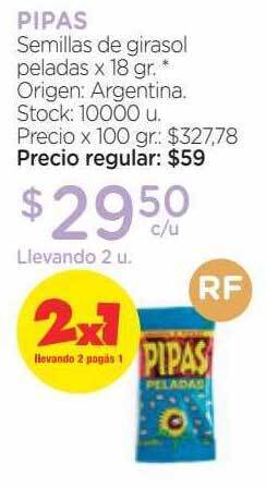 Farmacity Pipas semillas de girasol peladas oferta