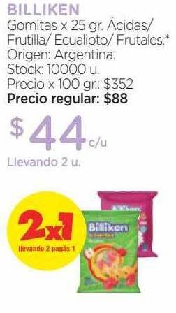 Farmacity Billiken gomitas oferta