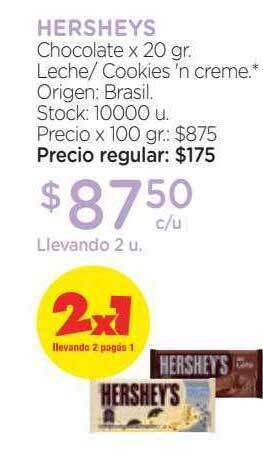 Farmacity Hershey's chocolate oferta