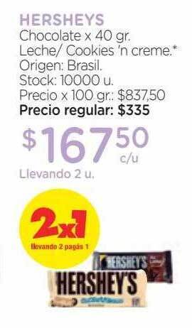 Farmacity Hershey's chocolate oferta