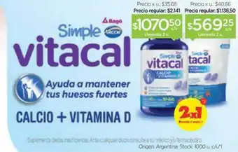 Simple vitacal calcio + vitamina d