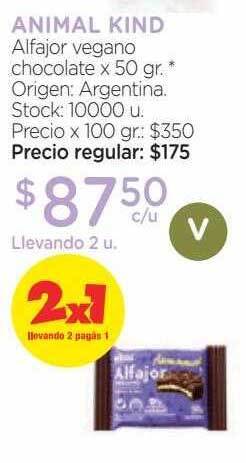 Farmacity Animal kind alfajor vegano chocolate oferta