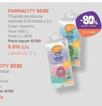 Farmacity Farmacity bebe chupete de silicona redondo 0-6 meses oferta