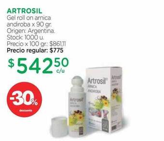 Farmacity Artrosil gel roll on arnica andiroba oferta