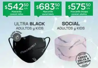 Farmacity Ultra black adultos y diks social adultos y kids oferta