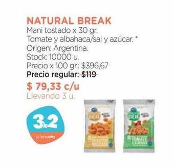 Farmacity Natural break mani tostado oferta