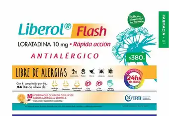 Farmacity Liberol flash loratadina 10 mgg oferta