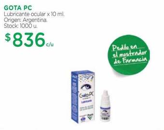 Gota pc lubricante ocular