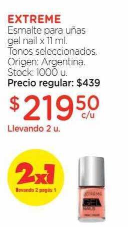 Farmacity Extreme esmalte para uñas gel nail oferta